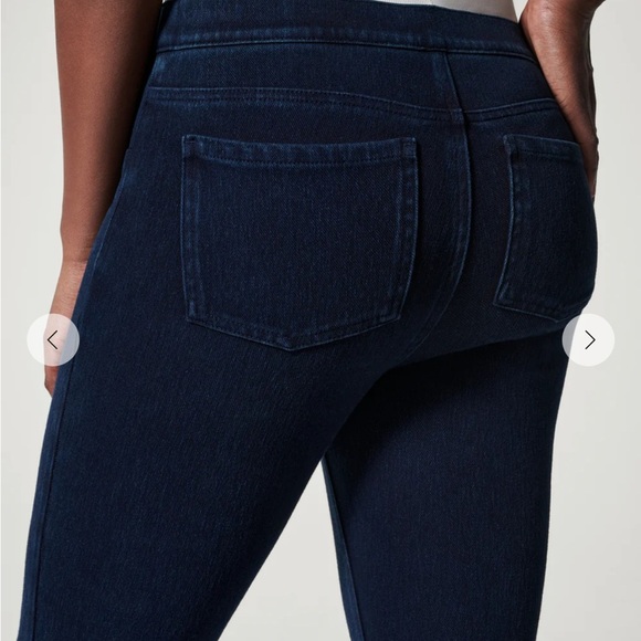 1X Spanx Jean-ish Leggings Dark Blue (ABBA) - Picture 2 of 2